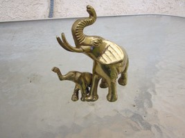Elephant with Calf Figurine Miniature Figure Elephant Decorative Figure #5 - $7.84