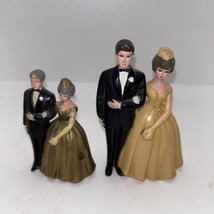 2 Vintage Wilton 50th Golden Anniversary Wedding Cake Topper Hong Kong 3... - $17.75