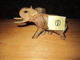 Elephant Figurine Elephant Decorative Figurine Brass Elephant Home Decor #56 - £7.82 GBP