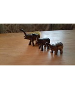 Elephant with Calf Figurine Miniature Figure Elephant Decorative Figure #43 - £4.60 GBP