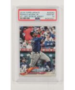 2018 Topps Update Ronald Acuna Jr. At-Bat In Blue Jersey PSA 10 Gem Mt #... - $542.05 CAD
