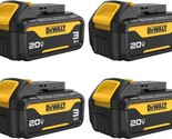 Dewalt Dcb200-4—A 4-Pack Of 20V Max Batteries With An Led Charge Indicat... - £152.57 GBP