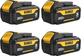 Dewalt Dcb200-4—A 4-Pack Of 20V Max Batteries With An Led Charge Indicat... - £152.37 GBP