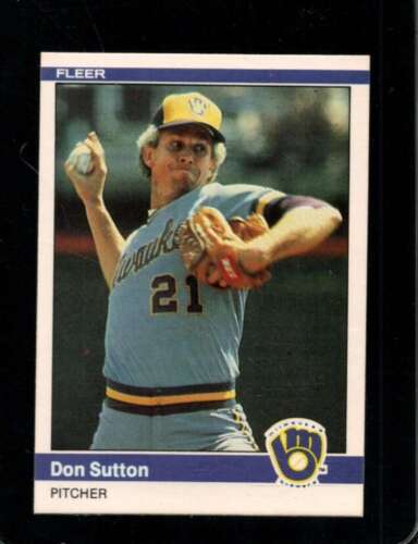 Primary image for 1984 FLEER #215 DON SUTTON NMMT BREWERS HOF