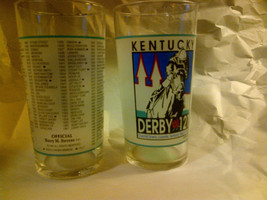 1995 Kentucky Derby 121 Horse Racing Glass Kentucky Derby Cup Set 2PC Glass set - £15.35 GBP