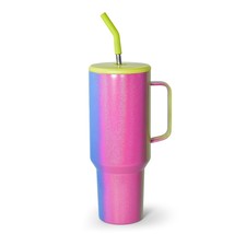 40Oz And Straw Lid, 18/8 Stainless Steel Insulated Coffee Tumbler With Lid And S - £22.28 GBP