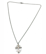 Christian Cross Phillippians 4:13 Two Charm Necklace - €12,94 EUR
