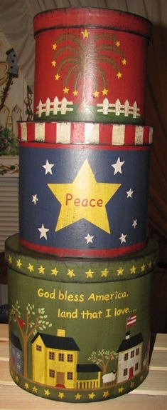 Primary image for 53303GBA - God Bless America s/3 Paper Mache'