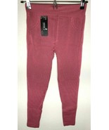 ShoSho Women&#39;s Pink Stretchable Leggings With Black Stripes One Size - £6.77 GBP