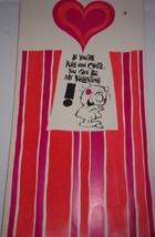 Vintage Reed Starline Extra Large Flocked Valentine Card   - $6.99