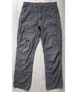 Carhartt Mens Rugged Flex Relaxed Fit Double Knees Pants 30x30 Gray 1028... - $517.21 MXN