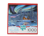 Buffalo puzzle Kim Norlien Winter Scene 1000 Piece - $14.43
