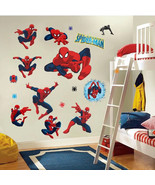 Spiderman Wall Sticker Decals Kids Boys Room DIY Avengers Peel &amp;Stick Wa... - $18.66