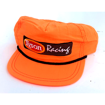 Tyson Racing Snapback Hat Baseball Cap Vintage 90s Florescent Orange Mad... - £19.41 GBP