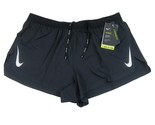 Nike AeroSwift 2&quot; Flyvent Running Shorts Mens Size Large Black NEW CJ783... - £35.22 GBP
