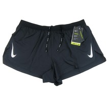 Nike AeroSwift 2&quot; Flyvent Running Shorts Mens Size Large Black NEW CJ783... - £35.34 GBP