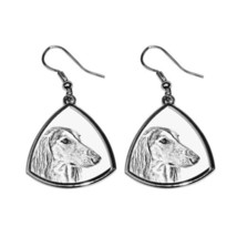 Saluki - NEW collection of earrings with images of purebred dogs, unique... - £8.60 GBP