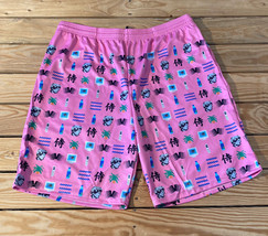 vapor 95 NWOT men’s Vacation patterned athletic shorts size 36 pink M9 - £20.29 GBP