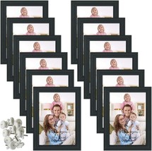 Picture Frame Display 4X6 12 Pack Picture Frame, Black, Photo Frame Set Decor - £29.98 GBP