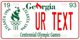 Georgia 1993 Olympic Personalized Tag Vehicle Car Auto License Plate - $16.75