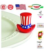 Charming Uncle Sam Hat Mini - Hand-Painted Holiday Décor | 2 x 2 x 2.5 I... - $50.34 CAD