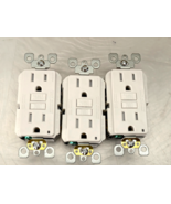 Pack of 3 LEVITON 15 Amp Tamper-Resistant GFCI Duplex Outlets GFTR1-3W W... - $575.58 MXN