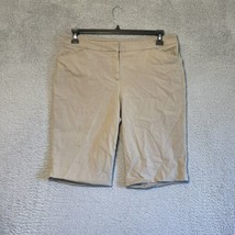 Chicos So Slimming Womens Shorts Brigitte Pull On Khaki Size 2 Short - $16.83