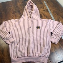 Cross Colours USA Pullover YA DIG  Pink With Black Pin Stripes Size Smal... - £58.42 GBP