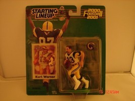 Starting Lineup 2000 Football 2001 Kurt Warner Figurine &amp; Card New still... - $7.88