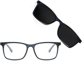 BlueDuo Cruise Premium Blue Light Blocking Glasses - Midnight Grey w/ Cl... - $39.55