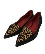 Shoes Of Prey Black Animal Leather Suede Print Pumps Sz 9W Women’s Wide ... - $66.34 CAD