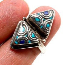 Tibetan Turquoise Lapis Lazuli Handmade Bohemian Nepali Ring Adjustable SA 1797 - £5.18 GBP