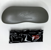 Ray Ban Titanium Hard Protective Sunglasses Case With Unopened Cleaning ... - $9.70