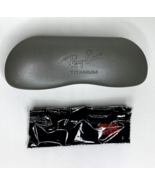 Ray Ban Titanium Hard Protective Sunglasses Case With Unopened Cleaning ... - $9.70