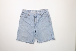 Vintage Levis 550 Mens 36 Distressed Relaxed Fit Denim Jean Shorts Jorts USA - £36.93 GBP