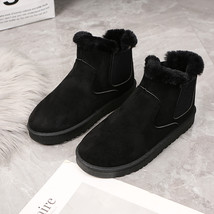 Winter New Snow Boots Women&#39;s Boots Fashionable and Comfortable Flat Ankle Boots - £42.18 GBP