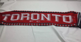 Toronto adidas FC MLS Soccer Football Onyx Red Double Sided Scarf Fringe - $19.30