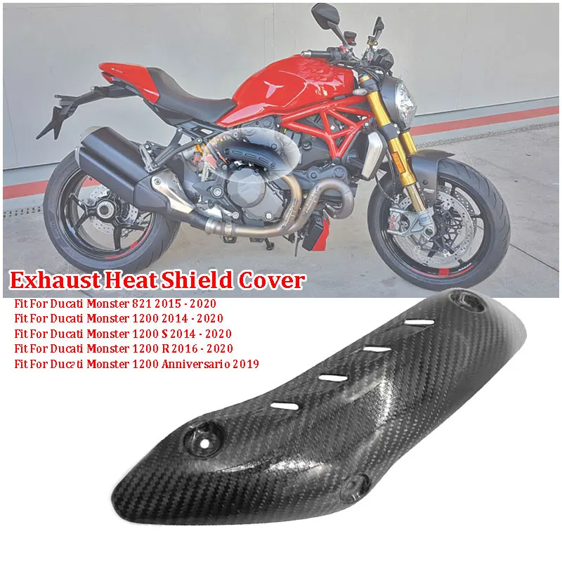 Exhaust Link Pipe Cover   Anti-Scald Cap Heat Shield Guard Proof Fit  DUCATI  82 - £321.95 GBP