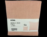 Ikea Aina 100% Linen 3 Tie Bow Light Pink Cushion Cover Pillow 20 x 20&quot; ... - £15.76 GBP