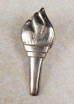 Girl Scout Leadership Silver Torch Pin Girl Scouts Pinback - £11.50 GBP
