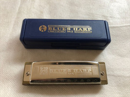 Hohner Blues harp 532/20 MS D M533036 harmonica 10-hole with case pre-owned - $24.74