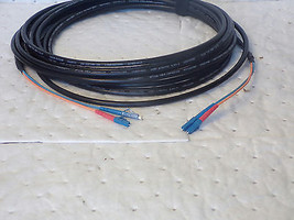 Optical Cable BX002DSLX9KR Indoor Fiber Optic Breakout Cable SM 2 Strand... - $74.49