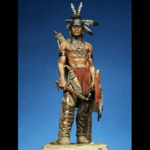 1/24 75mm Resin Model Kit Warrior Native American Indian Scout Unpainted - £15.61 GBP