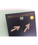New Rebecca Minkoff Sparkly Crystal Stud Earrings Elegant Summer Fashion... - $261.24 MXN