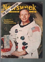 Newsweek 7/21/1969-Neil Armstrong-Apollo 11-NASA-G/VG - £48.33 GBP