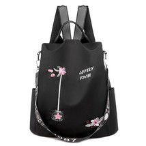 Hot Sale 3 in 1 Embroidery Backpack Women Anti-theft Shoulder Bags Teenage Girls - £21.38 GBP