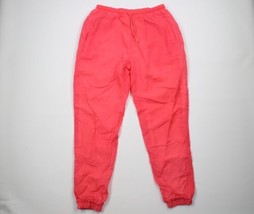 Vintage 90s Dunlop Mens XL Blank Lined Cuffed Nylon Joggers Jogger Pants... - £38.88 GBP