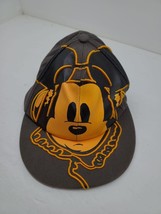 Disney Parks Mickey Mouse DJ Headphones Hat Cap Adult Men Women OSFM Gray Orange - £6.66 GBP