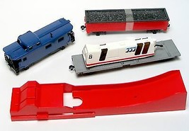 5pc 1988 Tyco Mask Caboose &amp; Coal &amp; Load &amp; Trains Mint - £12.04 GBP