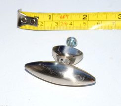 silver metal knob handle cabinet pull vintage - $1.97